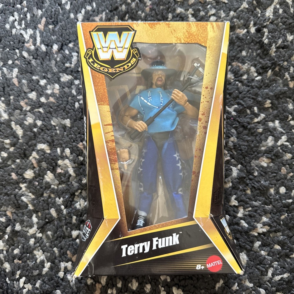 WWE Wrestling Elite Collection Legends Series 27 Terry Funk Box Damage See Pics