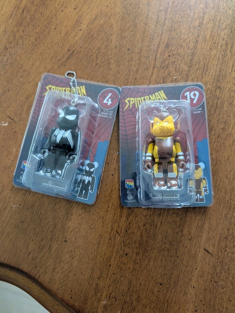 Marvel Bearbrick “Venom” Spider-Man #4 Keychain And Shocker Number 19
