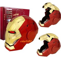 AUTOKING Iron Man MK5 1:1 Helmet Wearable Voice-control Golden Mask Cosplay US!!