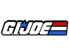 GI JOE Logo Sign – 11″ Long Free Standing Cobra Display Sign