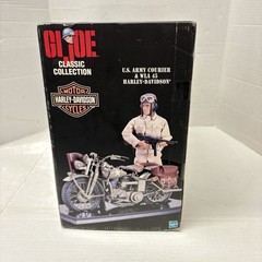 Vintage GI Joe Army Courier Harley WLA 45 Motorcycle 1998 Hasbro 35th Annivers
