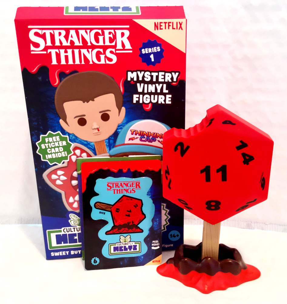 Culturefly Meltz Stranger Things Dice Vinyl Ice Cream Sticker Card –READ–