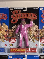 Mattel WWE Wrestling Superstars LJN RARE BLACK CARD 8″ Jesse The Body Ventura!