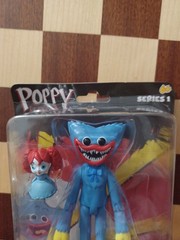 Poppy Playtime Poseable scary HUGGY WUGGY 5″ Action Figure. NEW DAMAGED BOX