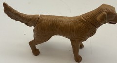 Golden Retriever Dog Toy Figure Moving Head Tail Lever Action Animal Figure 6”
