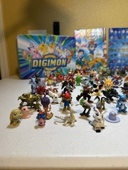 HUGE Vintage 200 Digimon Figure Lot ~ Official Bandai Toy Collection