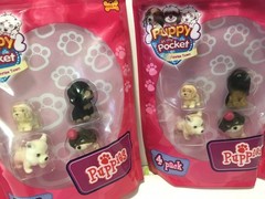 Puppy In My Pocket Sunrise Town 4 Pack Sets Lot of 7 28 Puppies