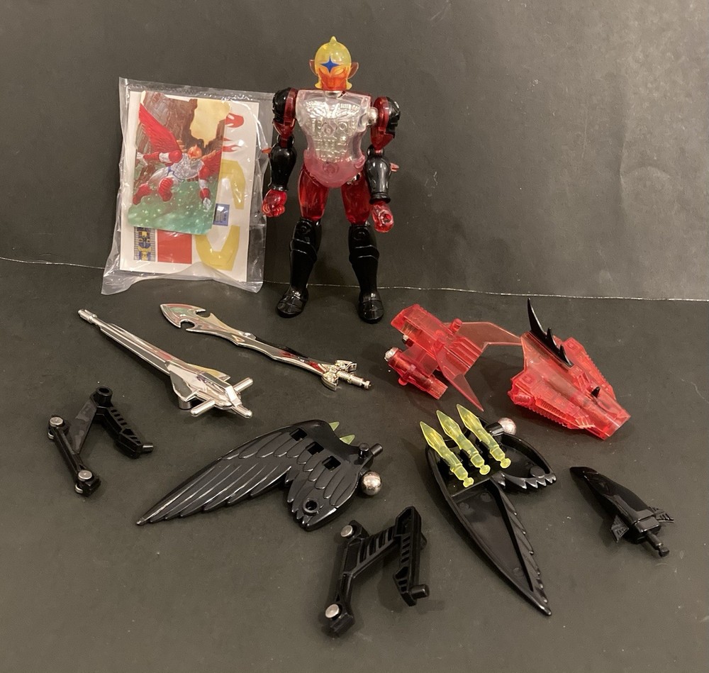 Palisades Micronauts RED FALCON VARIANT Translucent Red & Black 100% Complete
