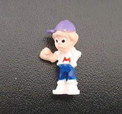 Vintage 1992 Bluebird Mighty Max Figures Lot of 3 Red Green Purple Hat Used