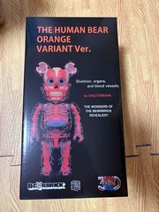 BE@RBRICK THE HUMAN BEAR ORANGE VARIANT Ver. 400% SHELTERBANK MEDICOM TOY