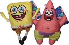 Spongebob Squarepants Set of 2 Plush Toys Spongebob & Patrick 6.5 inch NWT