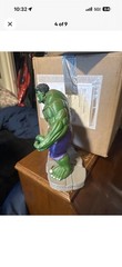 Hulk Plastic Figure Green/Purple w/ Gray Base Comic Book Heroes 11 inches