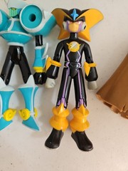 Mega Man Figure Lot Virus Attack WindblastMan Windblast Bass Cape NT Warrior