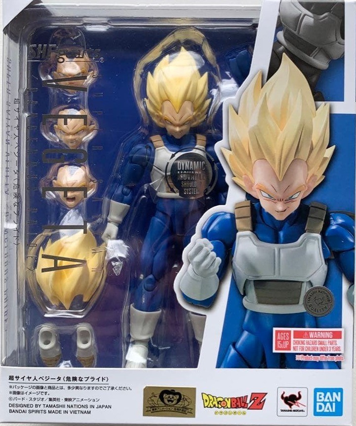NEW Bandai S.H.Figuarts Super Saiyan Vegeta Dangerous Pride Dragon Ball Z Japan