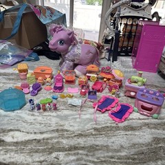 Lot Of Vintage And Y2K My Little Pony Hasbro Furniture And More