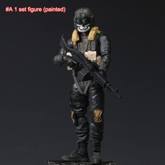 Premium 1/18 Head Sculpt Body Armor Weapon Gun Helmet Model 3.75″ Action Figure