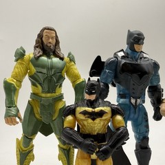 DC Comics Batman & Aquaman Action Figures Lot Of 4 Mixed Bundle Toys