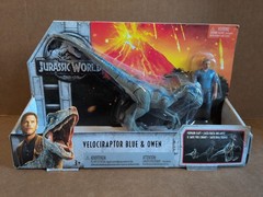 Jurassic World Velociraptor Blue & Owen FMM51, New Rare Dinosaur Jurassic Park