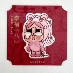 CRYBABY Sweet Love HAVE A GOOD RUN Plush Pendant POP MART Authentic NEW