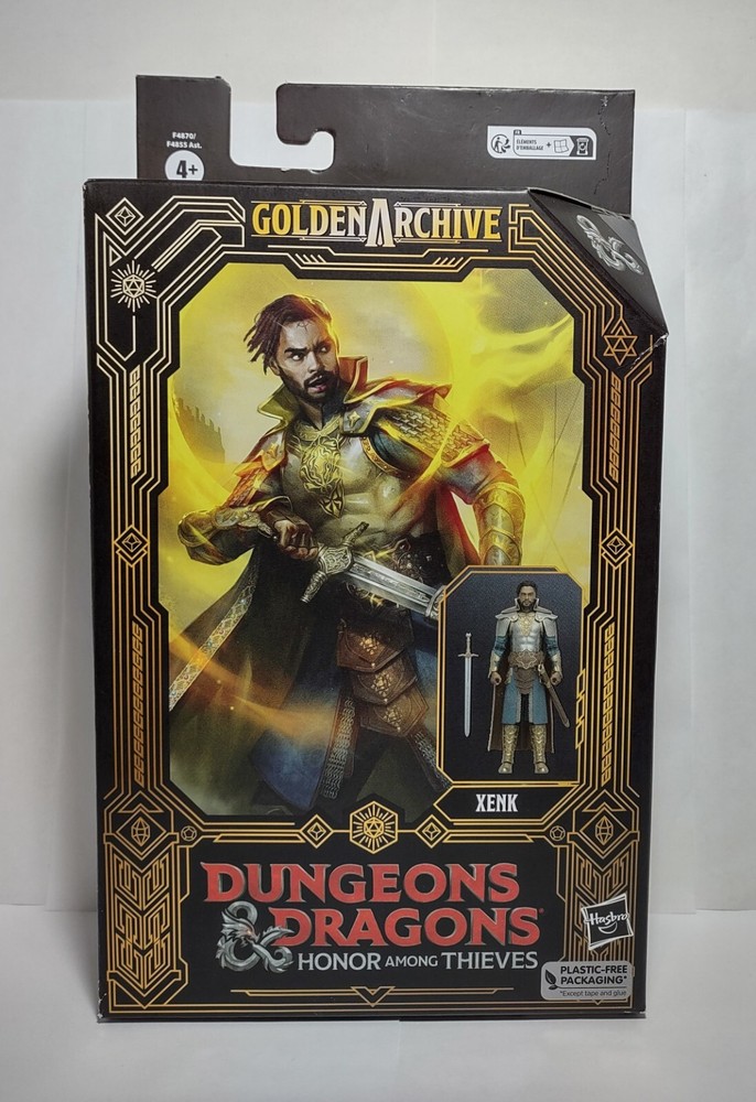 Dungeons & Dragons Honor Among Thieves Xenk 6″ Figure Sword Golden Archive New