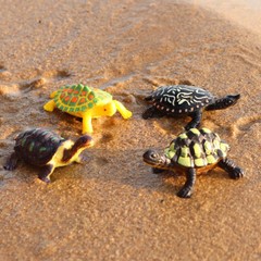 12pcs/set PVC Mini Sea Turtle Tortoise Toy Ocean Animal Figure Ornaments US