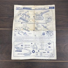 Vintage GI Joe 1988 RPV Remote Piloted Vehicle Instructions Blueprints