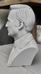 Breaking Bad Saul Goodman 3D Printed Bust 6.75 Inches Gray