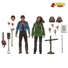 NECA Evil Dead 1981 Movie Ultimate 7″ Bloody Ash & Cheryl Williams 2-Pack NM Box