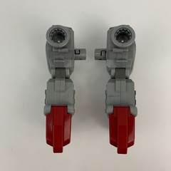 Silver Red Action Figure Replacement Arms Lightning Bolt | Power Ranger? Bandai?