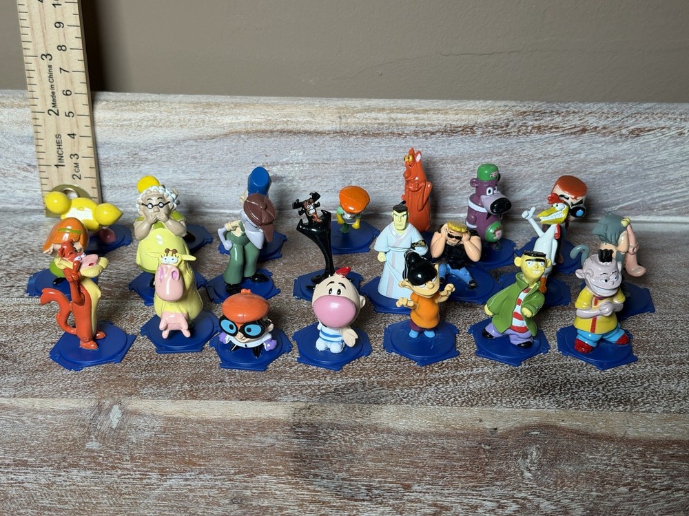 Rare Vintage CARTOON NETWORK Mini 1.5″ PVC Figure Toy COMPLETE SET OF 22
