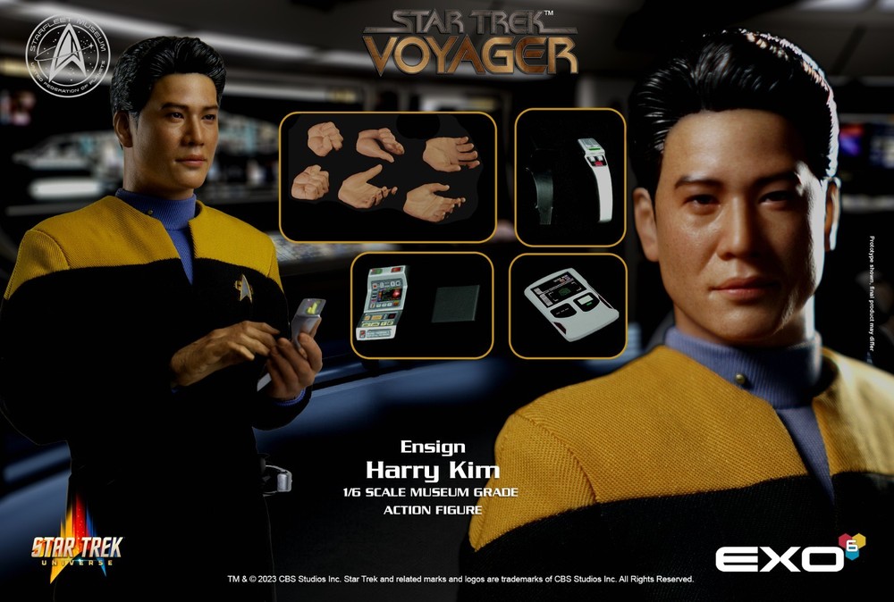 EXO-6 1/6 Scale Star Trek Voyager Ensign Harry Kim New in Manufacturer Box.