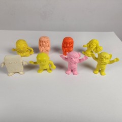 Lot of 8 Gegege No Kitaro Rubber Eraser Japanese Keshi Mini Figures