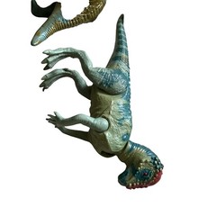 Vintage Jurassic Park Lot Utahraptor Velociraptor Triceratops Pachycephalosaurus