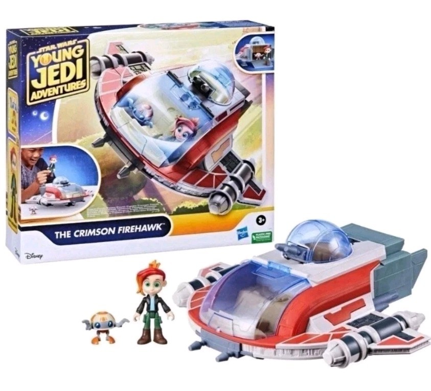 Disney Star Wars Young Jedi Adventures The Crimson FireHawk Playset
