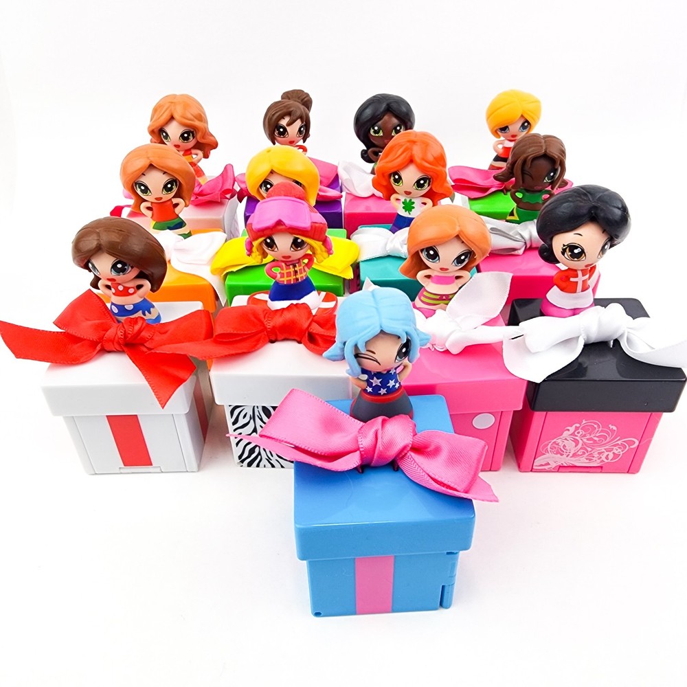 Jakks Pacific Gift Ems Mixed Lot Of 13 Mini Figures With Boxes Read