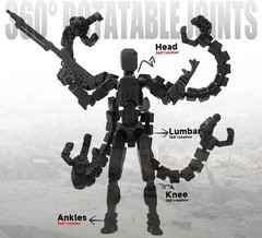 T13 Action Figure 7.2 Inch – Complete with Hands & Weapons for Customization