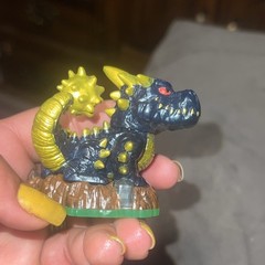 Activision Skylanders Zap Dragon Figurine Black/Yellow Plastic Fantasy