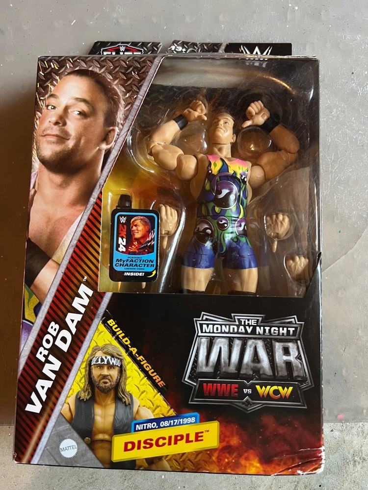 WWE Mattel Elite Monday Night Wars Series 3 Rob Van Dam Action Figure RVD W/ BAF