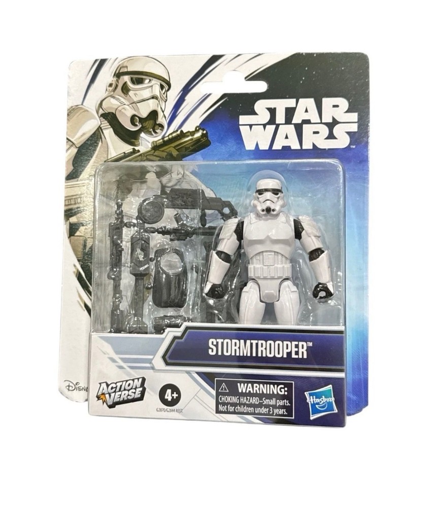 Star Wars Action Verse Stormtrooper Figure By Hasbro 4+ Years Collectible Toy Wi
