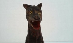 Vintage Doberman Pinscher 4 3/4″ Tall Rubber Dog Figure Hong Kong 1970’s
