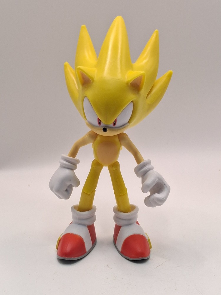 SEGA Jakks Sonic the Hedgehog SUPER SONIC Yellow Action Figure 5”