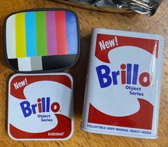 Kidrobot ANDY WARHOL OBJECT SERIES Mini Sized Blind Box With BRILLO TIN CAN