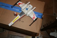 Vintage 1978 KENNER Star Wars X-WING Fighter working wings and light