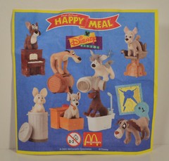 RARE 2001 Tramp 3.5″ Plush Figure McDonald’s Europe Disney Lady and the Tramp 2