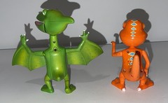 Non-working Lot Of 2 2010 Dinosaur Train TV Show Learning Curve Tiny Buddy