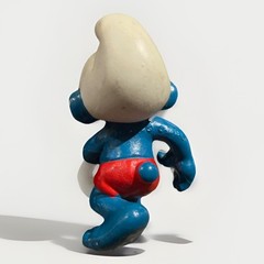 Smurfs SURFER Figure No Surfboard Figurine Vintage 1981