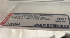 Vintage Hasbro 1986 INHUMANOIDS Shelf Talker Store Display STUNNING AFA 90+