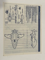 1989 Vintage Original G.I. Joe Mudfighter Blueprints/Instructions Hasbro ARAH