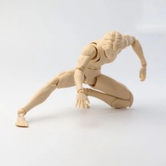 US Mirrfig 1/12 Male Super Flexible Moveable Thin Joint Body Model For 6″ Figure