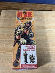 GI JOE 40TH ANNIVERSARY ACTION MARINE EMPTY COFFIN BOX WITH INSERTS & MANUAL